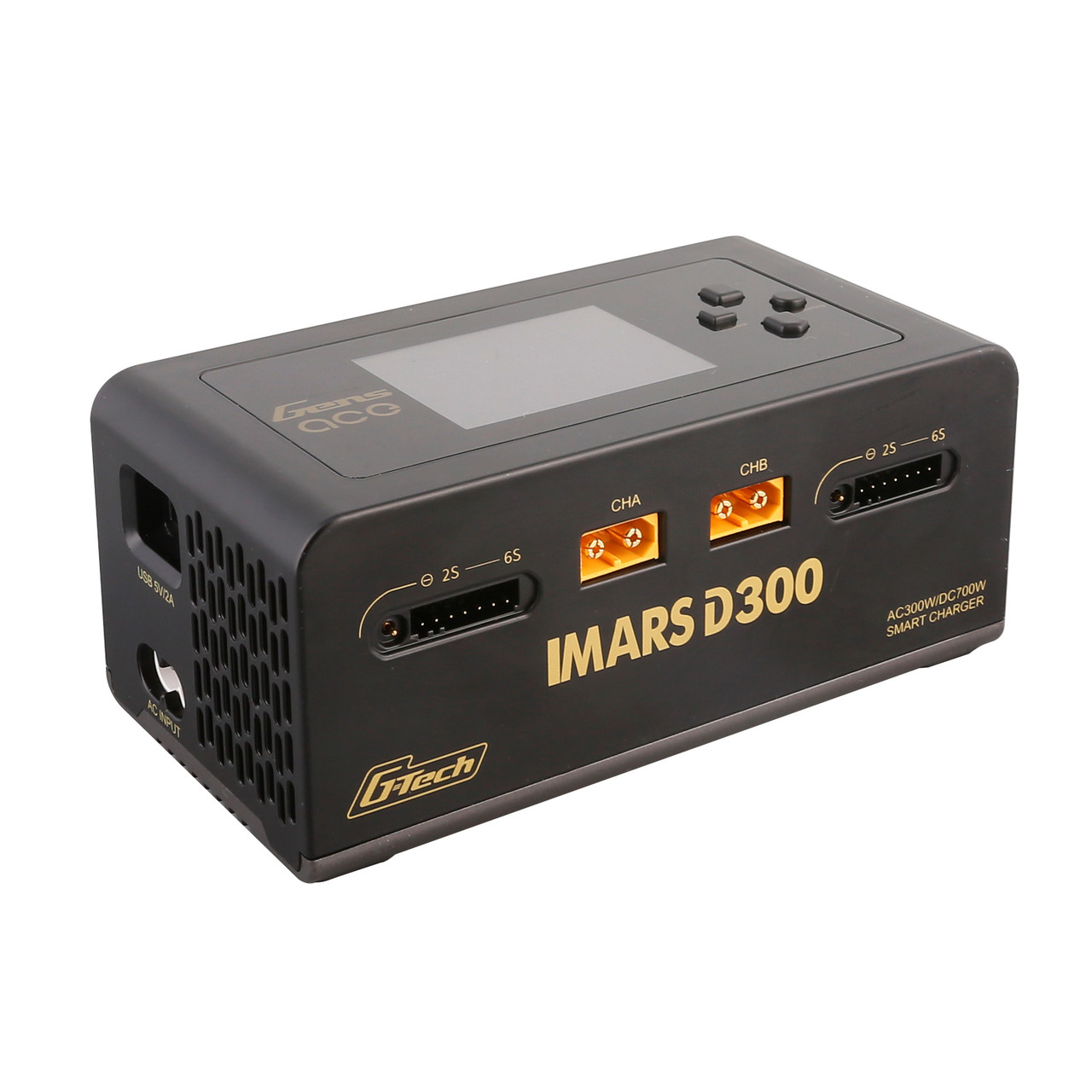 Gens Ace IMARS D300 G-Tech išmanusis įkroviklis (AC 300W / DC 700W)